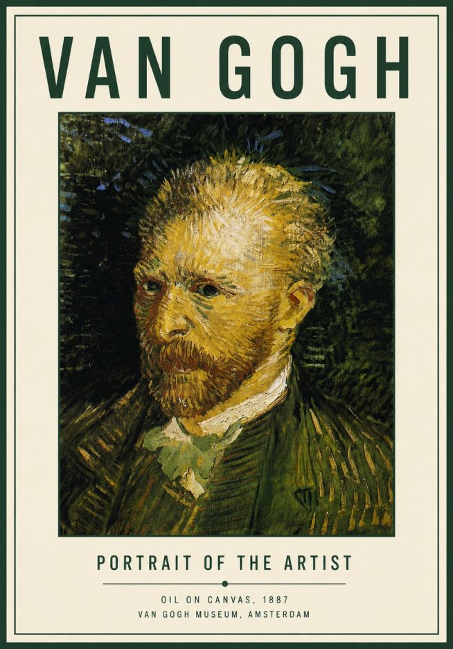 Van Gogh Portrait of the Artist III No4 - Juliste