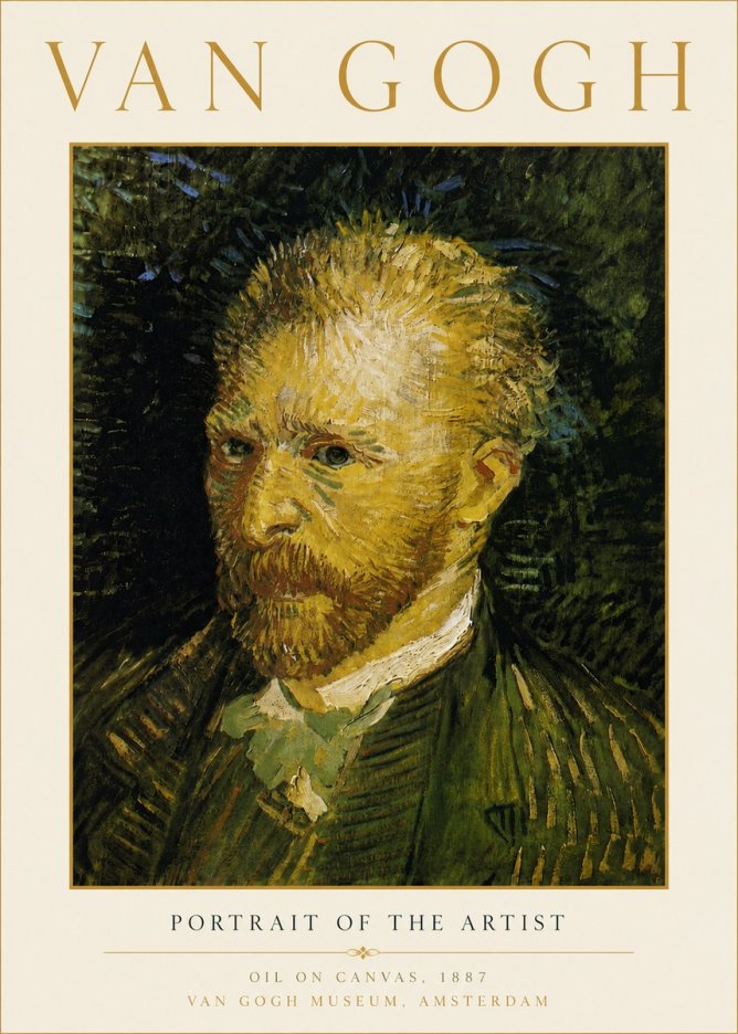 Van Gogh Portrait of the Artist III No6 - Juliste