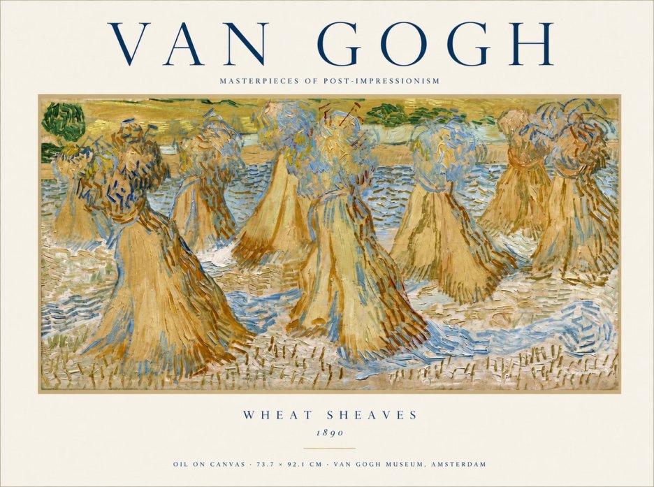 Van Gogh Wheat Sheaves No1 - Juliste
