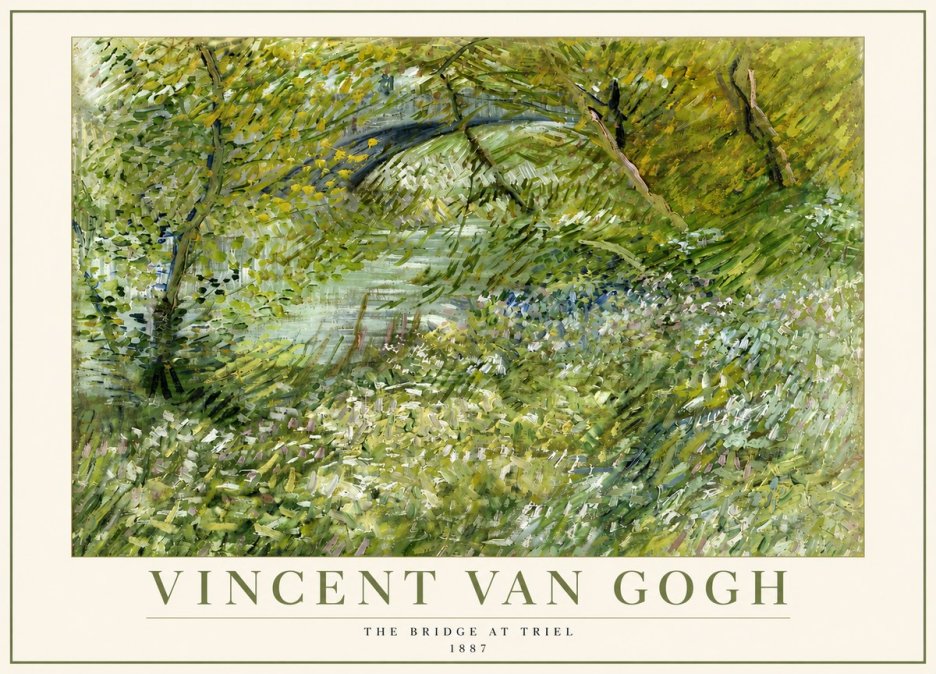 Van Gogh The Bridge at Triel No5 - Juliste
