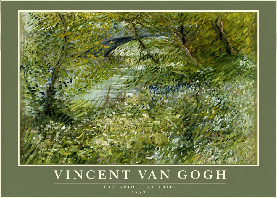 Van Gogh The Bridge at Triel No6 - Juliste