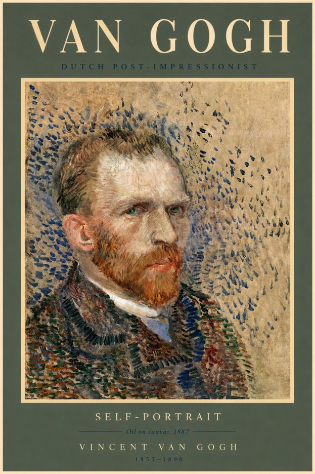 Van Gogh Self-portrait IV No2 - Juliste