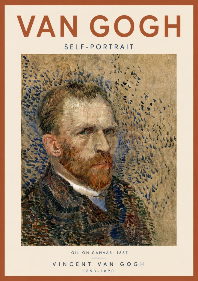 Van Gogh Self-portrait IV No5 - Juliste