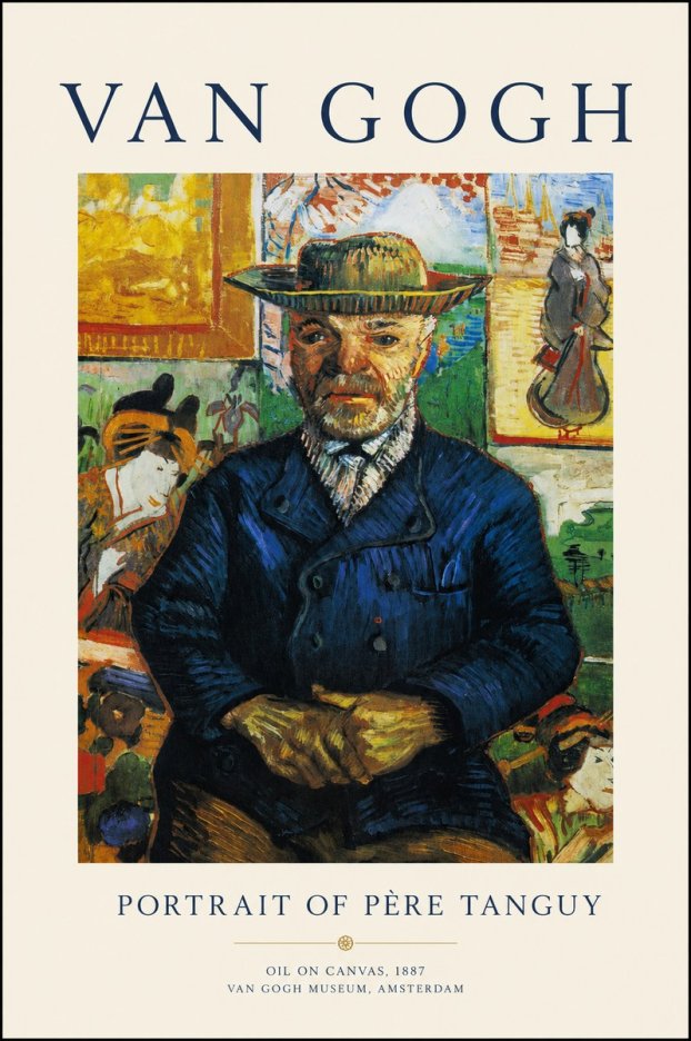 Van Gogh Portrait of Père Tanguy II No1 - Juliste