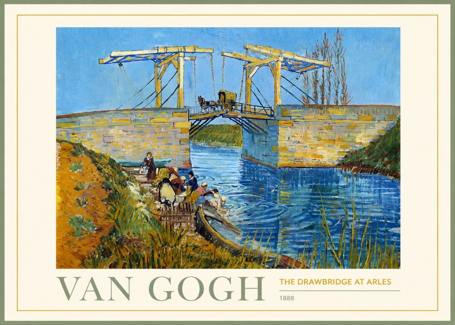 Van Gogh The Drawbridge at Arles I No2 - Juliste