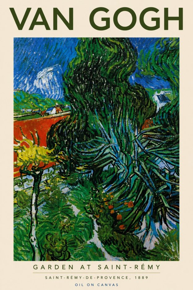 Van Gogh Garden at Saint-rémy No5 - Juliste