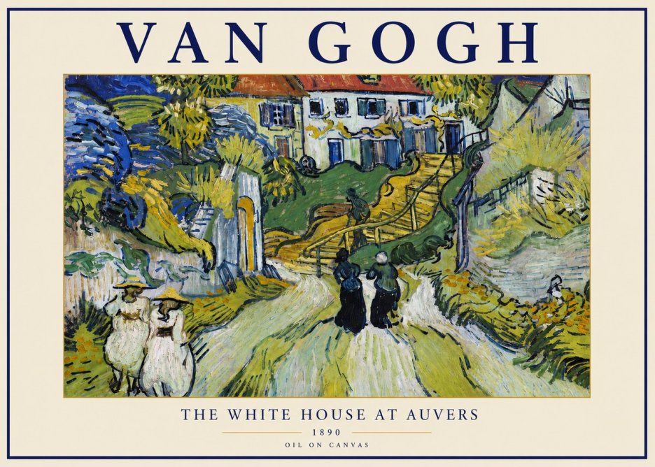 Van Gogh The White House at Auvers No3 - Juliste