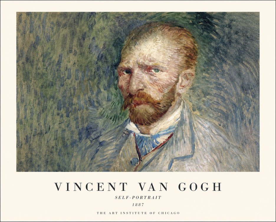 Van Gogh Self-portrait V No1 - Juliste