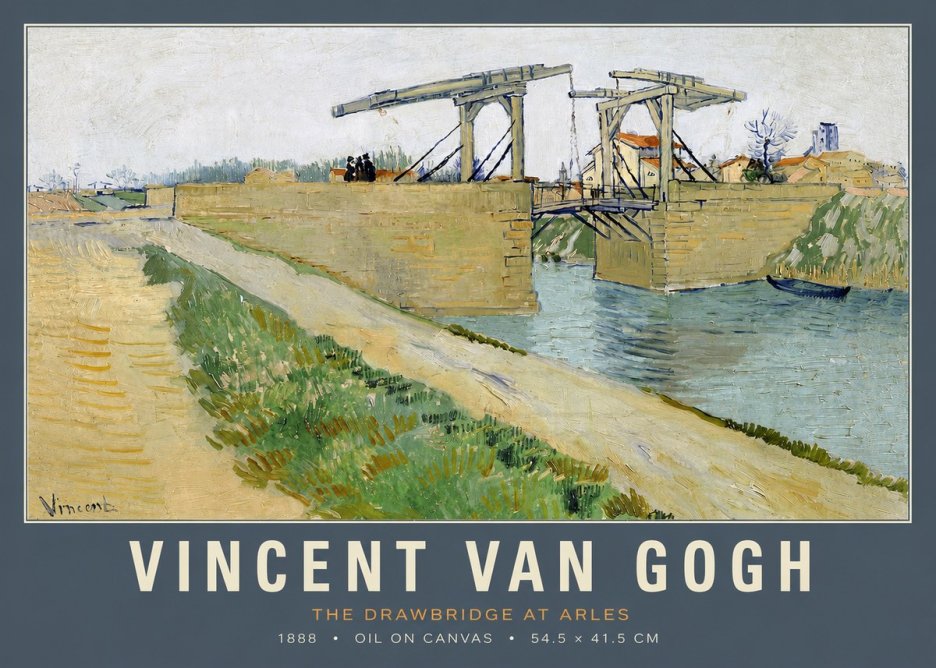 Van Gogh The Drawbridge at Arles II No2 - Juliste