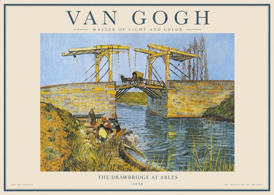 Van Gogh The Drawbridge at Arles IV No1 - Juliste