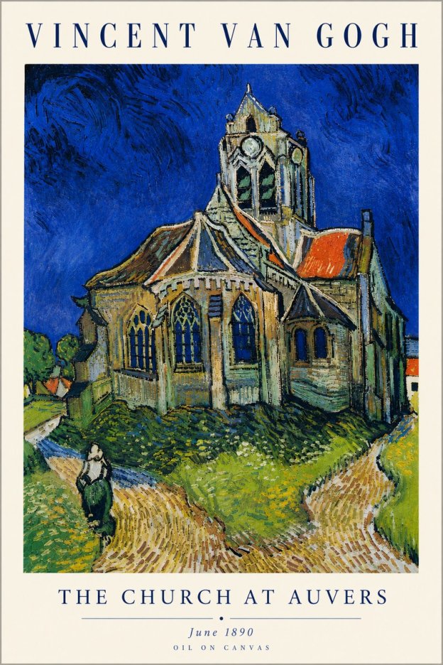 Van Gogh The Church at Auvers II No4 - Juliste
