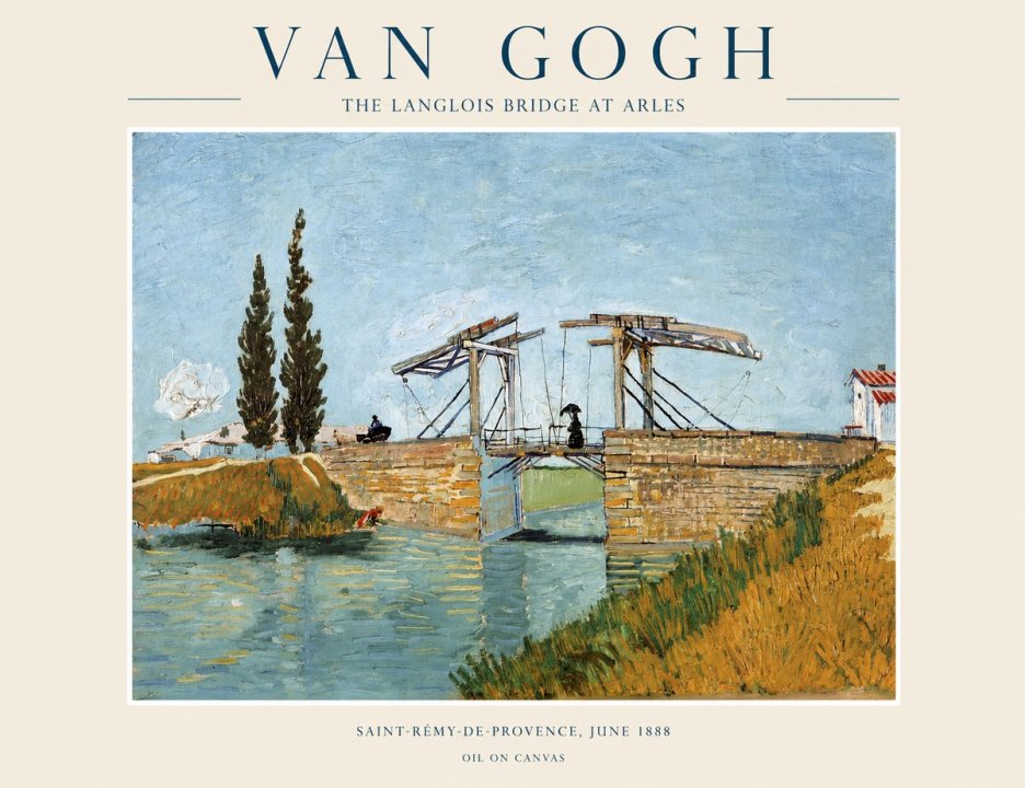 Van Gogh The Langlois Bridge at Arles No1 - Juliste