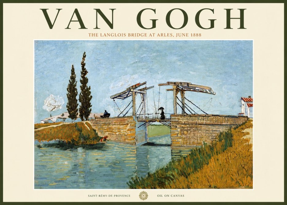 Van Gogh The Langlois Bridge at Arles No3 - Juliste