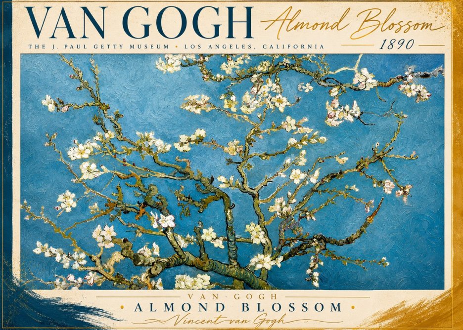 Van Gogh Almond Blossom No2 - Juliste