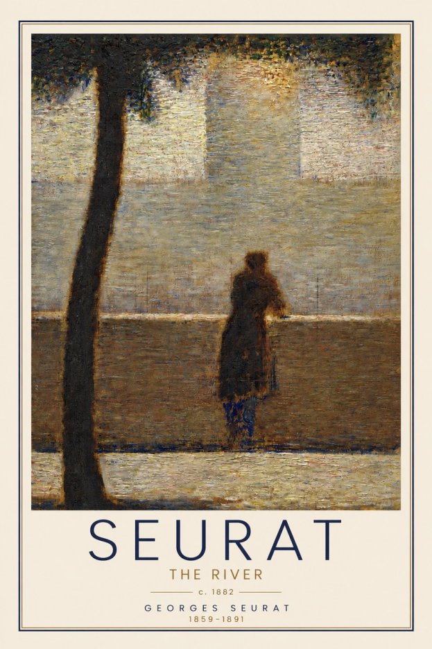 Seurat The River No3 - Juliste