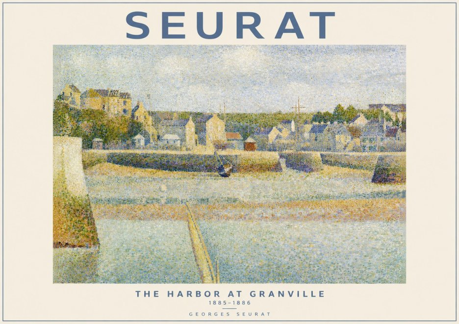 Seurat The Harbor at Granville No2 - Juliste
