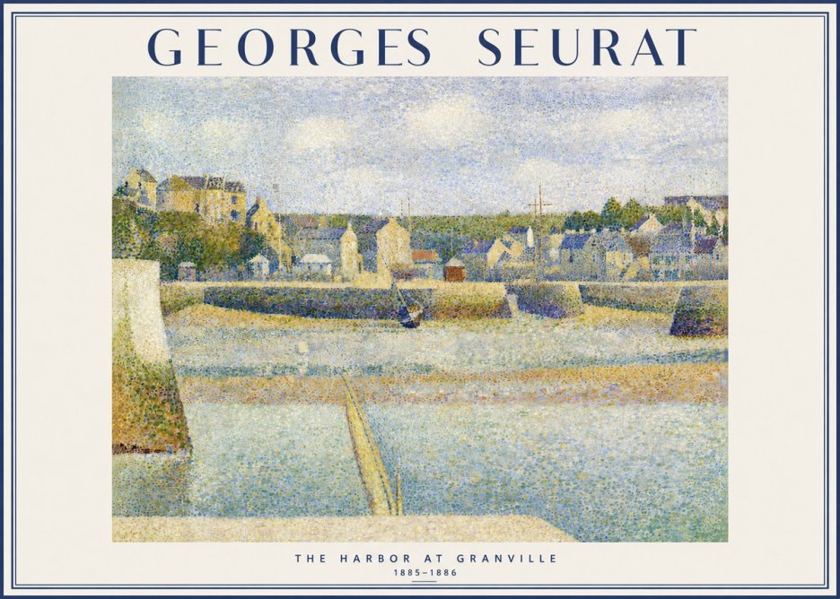 Seurat The Harbor at Granville No3 - Juliste