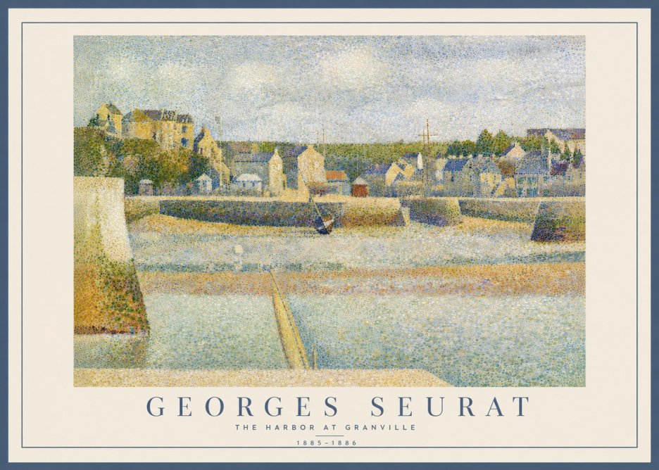 Seurat The Harbor at Granville No5 - Juliste