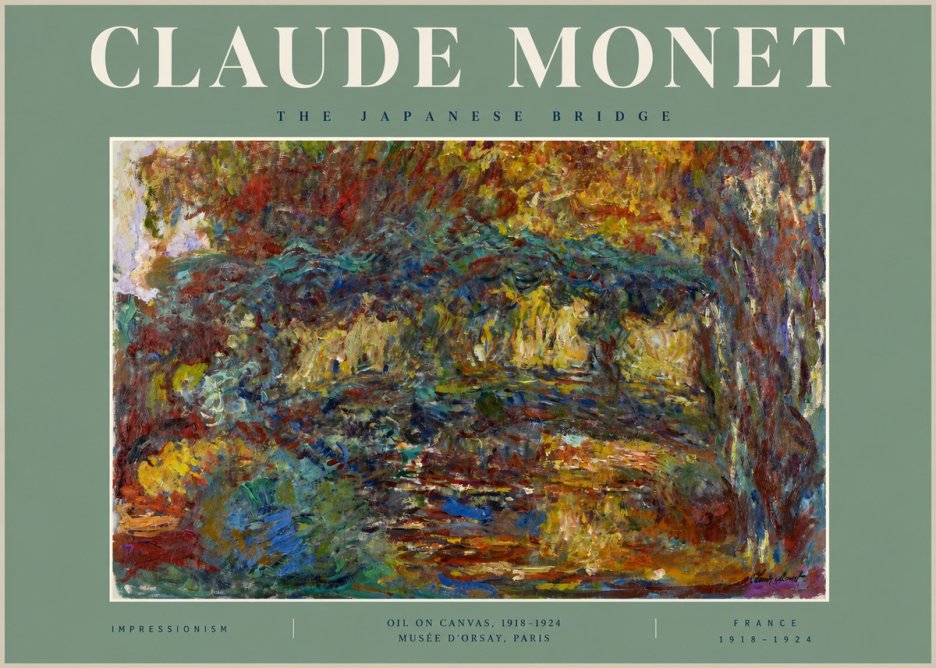 Monet The Japanese Bridge I No2 - Juliste