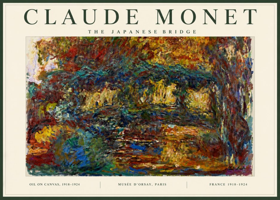Monet The Japanese Bridge I No5 - Juliste