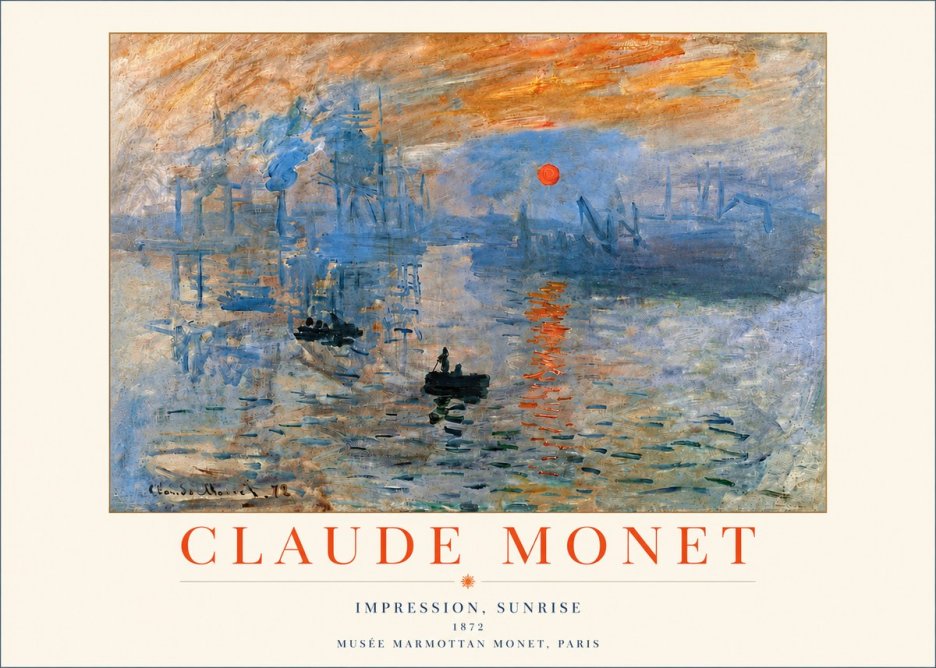 Monet Impression, Sunrise I No4 - Juliste