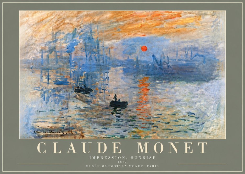 Monet Impression, Sunrise I No5 - Juliste