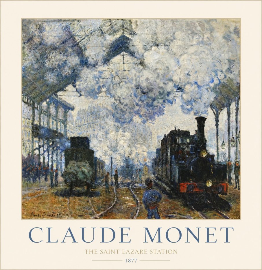 Monet The Saint-lazare Station No1 - Juliste