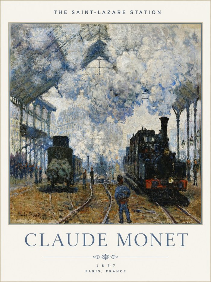 Monet The Saint-lazare Station No4 - Juliste