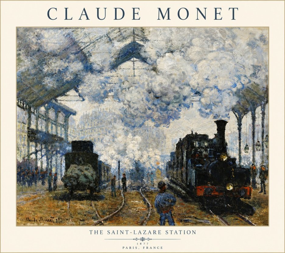 Monet The Saint-lazare Station No6 - Juliste
