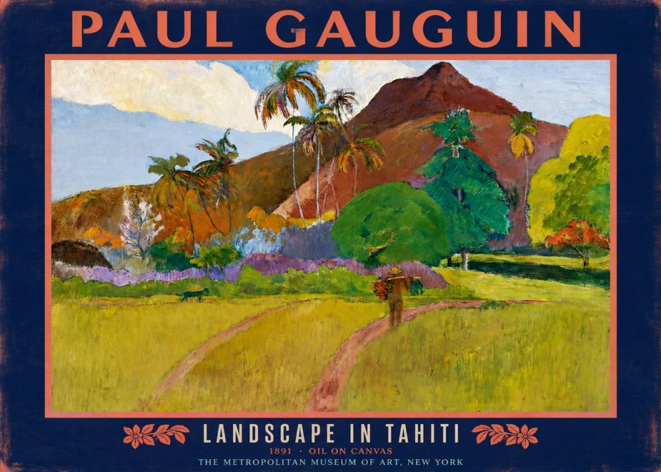 Paul Gauguin Landscape in Tahiti II No2 - Juliste