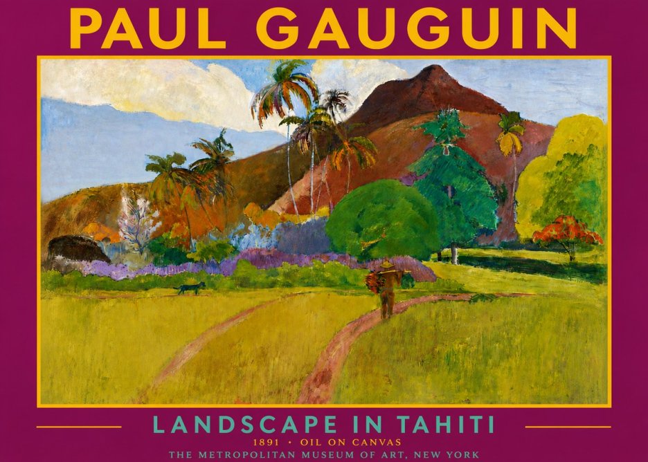 Paul Gauguin Landscape in Tahiti II No4 - Juliste