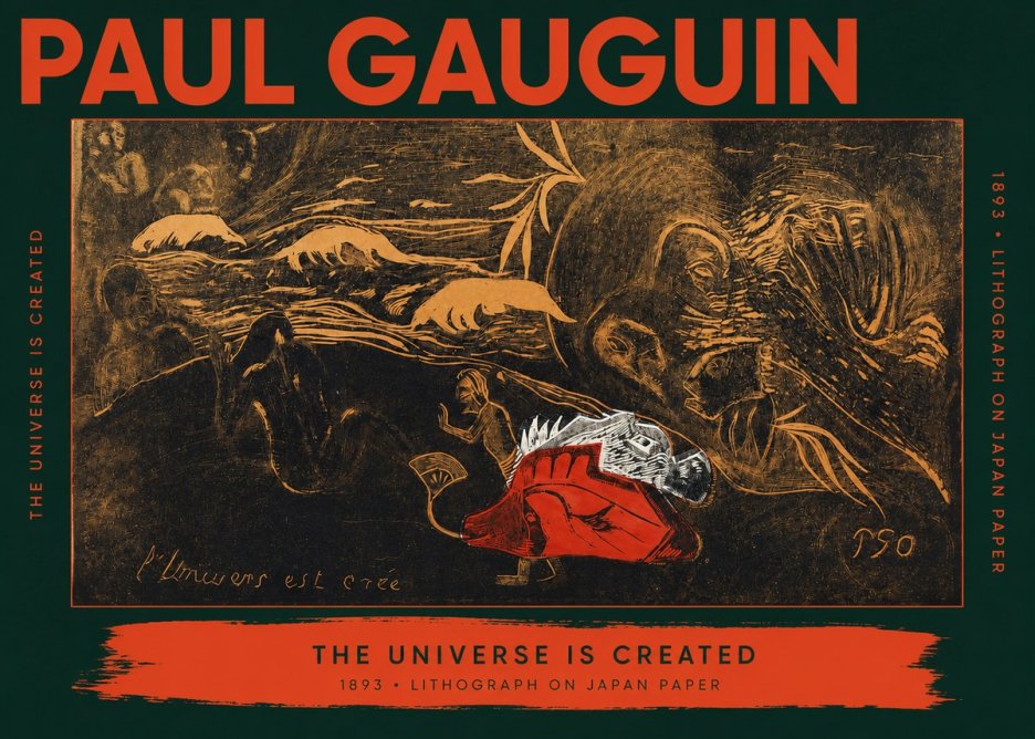 Paul Gauguin The Universe Is Created III No2 - Juliste