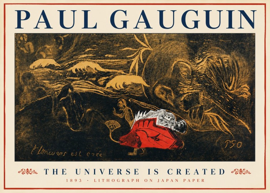 Paul Gauguin The Universe Is Created III No3 - Juliste