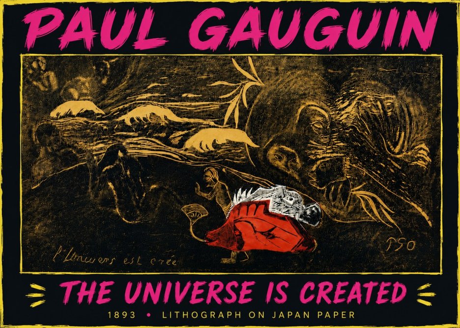 Paul Gauguin The Universe Is Created III No6 - Juliste