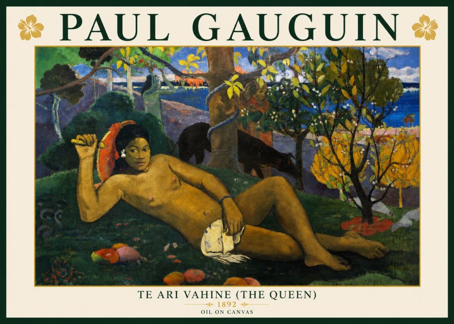 Paul Gauguin Te Ari Vahine (the Queen) No3 - Juliste