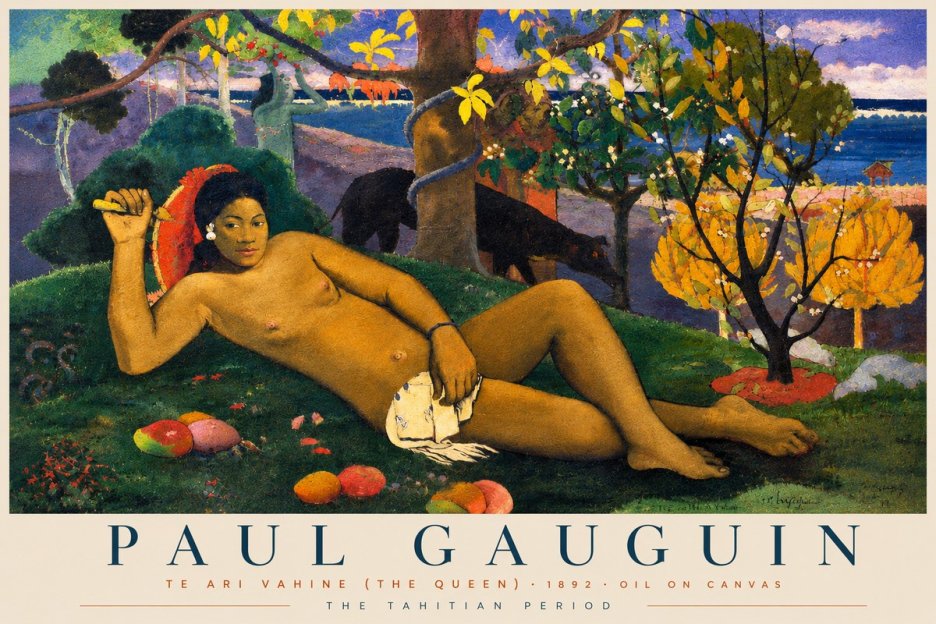Paul Gauguin Te Ari Vahine (the Queen) No4 - Juliste
