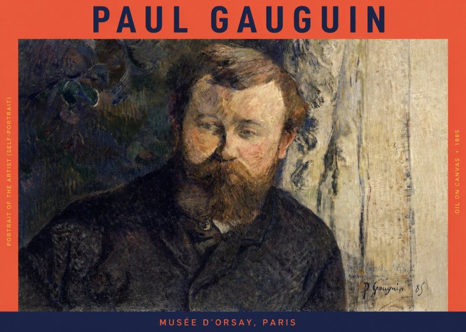 Paul Gauguin Portrait of the Artist (Self-portrait) No2 - Juliste