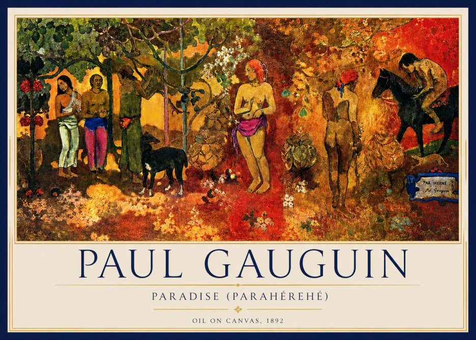 Paul Gauguin Paradise (Parahéréhé) No3 - Juliste