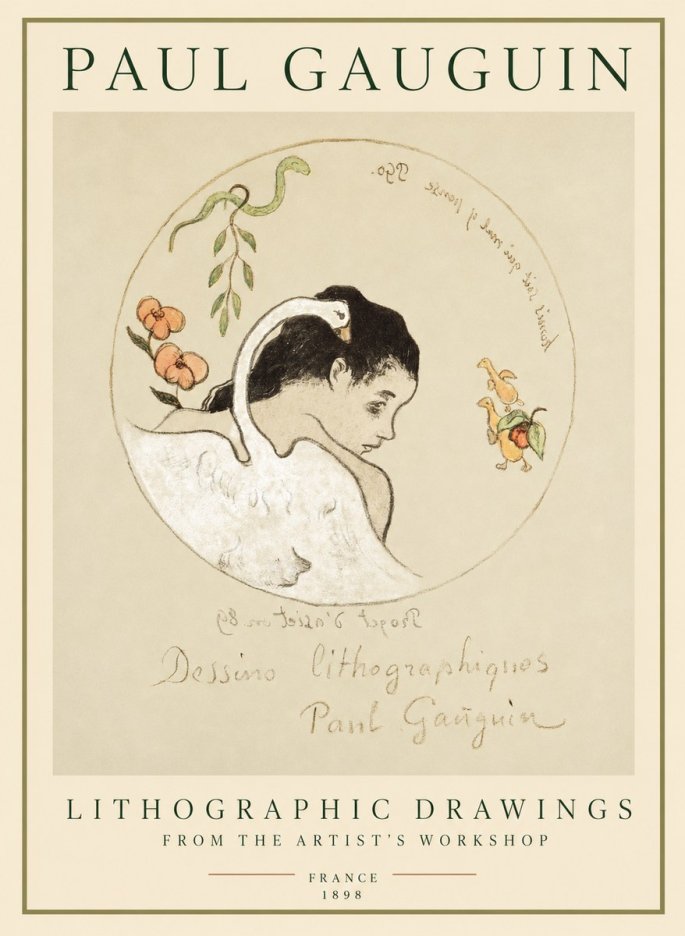 Paul Gauguin Dessins Lithographiques No1 - Juliste
