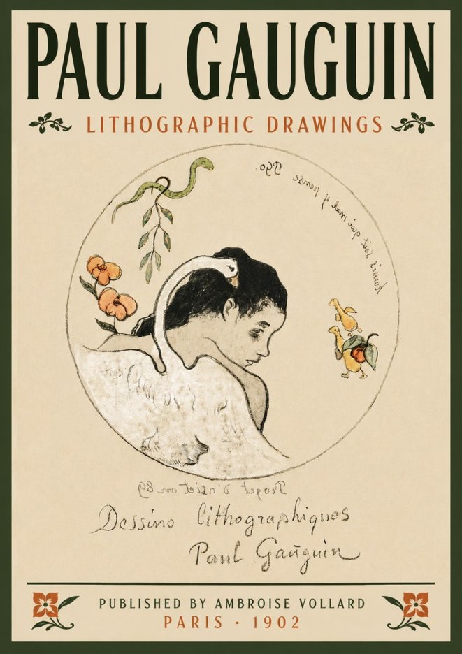 Paul Gauguin Dessins Lithographiques No6 - Juliste