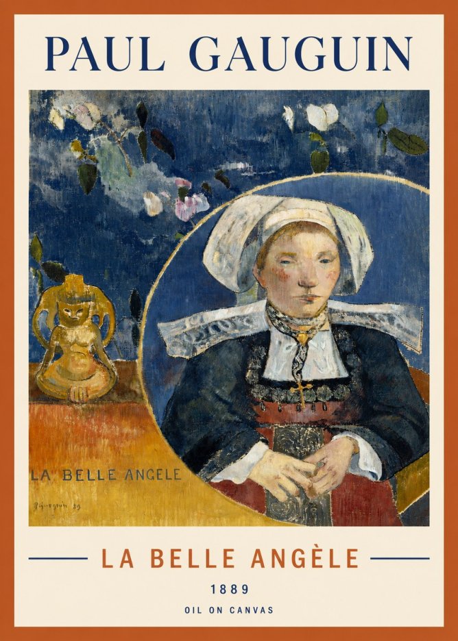Paul Gauguin La Belle Angele No3 - Juliste