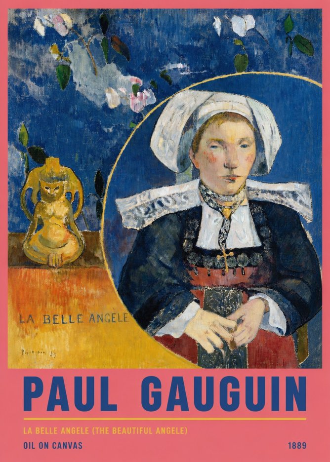 Paul Gauguin La Belle Angele No5 - Juliste