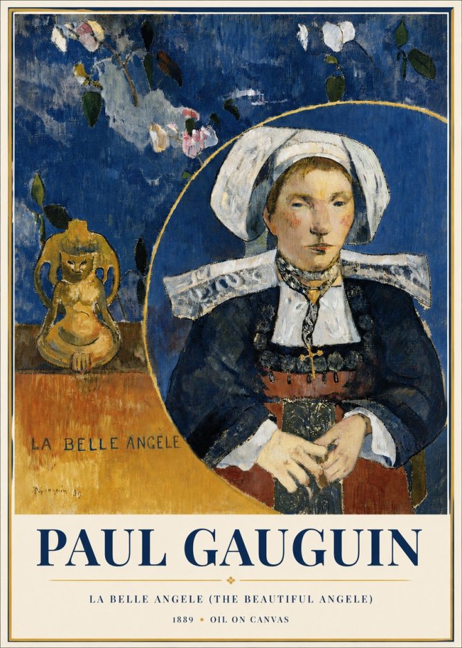 Paul Gauguin La Belle Angele No6 - Juliste