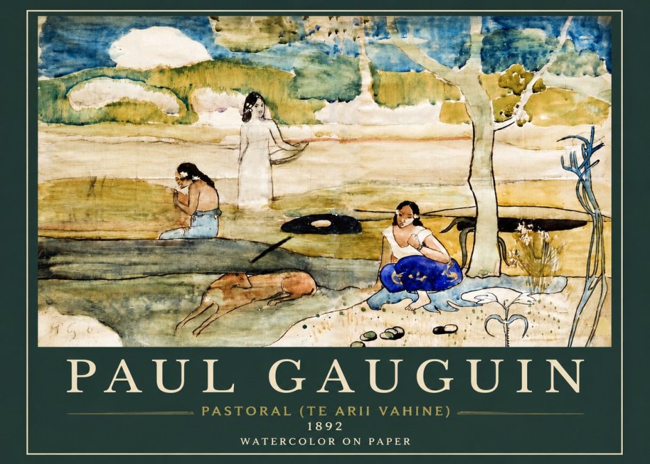 Paul Gauguin Pastoral (Te Arii Vahine) No3 - Juliste