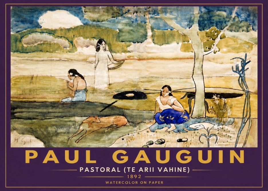 Paul Gauguin Pastoral (Te Arii Vahine) No6 - Juliste