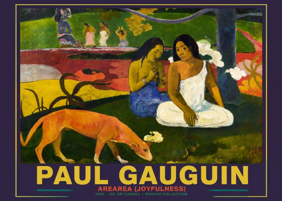 Paul Gauguin Arearea (Joyfulness) No6 - Juliste