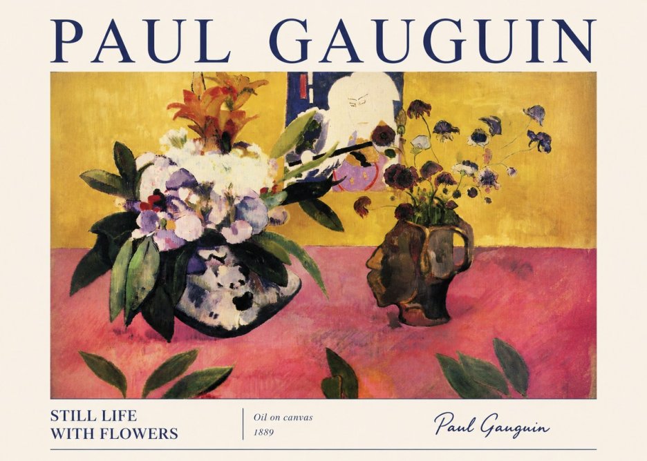 Paul Gauguin Still Life with Flowers No3 - Juliste