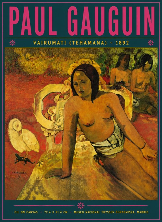 Paul Gauguin Vairumati (Tehamana) No5 - Juliste