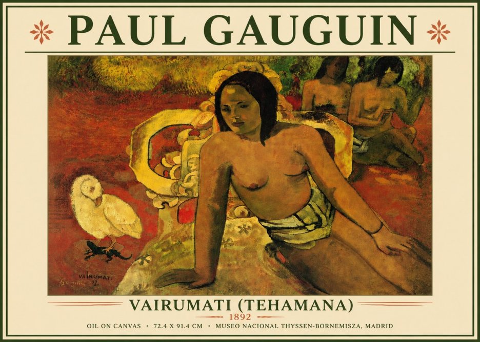 Paul Gauguin Vairumati (Tehamana) No6 - Juliste