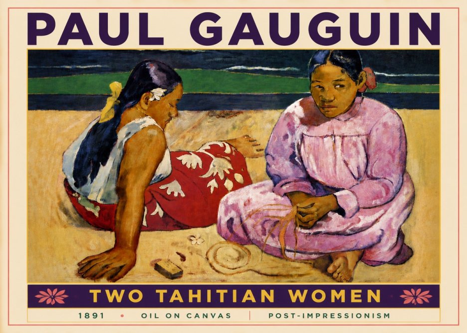 Paul Gauguin Two Tahitian Women III No5 - Juliste